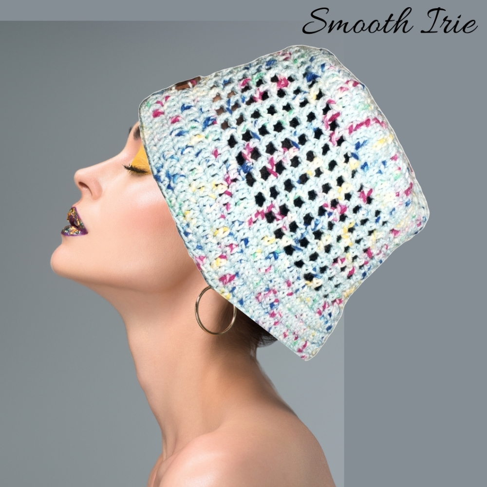 Smooth Irie Mesh Bucket Hat Candy Light Blue Fashion Spring Safari Style NWT